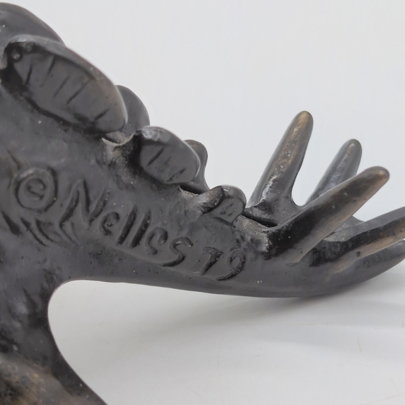 Rare 1979 Scott Nelles Bronze Stegosaurus Bank - Picture 8 of 8